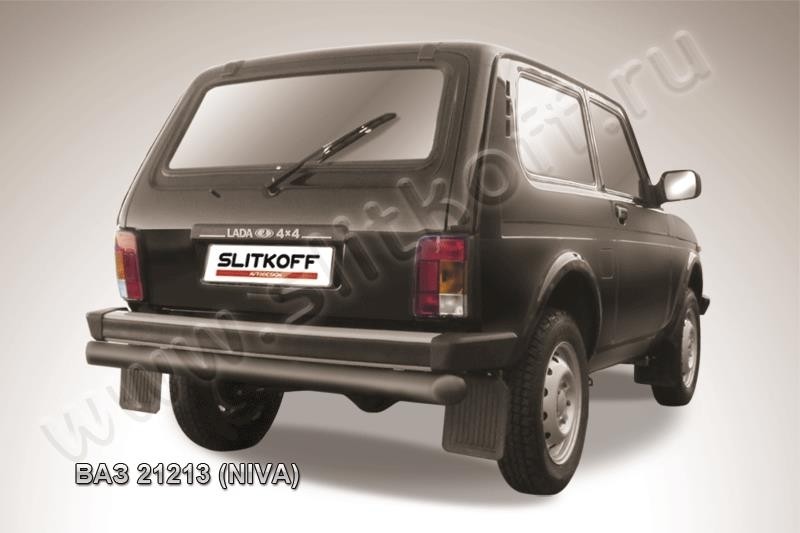 Slitkoff Niv008B защита заднего бампера d76 черная ВАЗ 21213 Нива (Lada4x4)