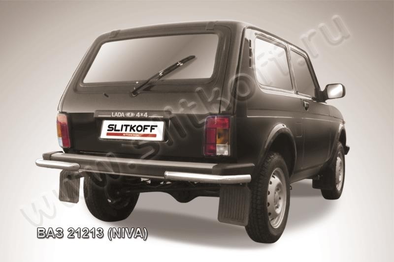 Slitkoff Niv012 защита заднего бампера уголки d57 ВАЗ 21213 Нива 3-дверная