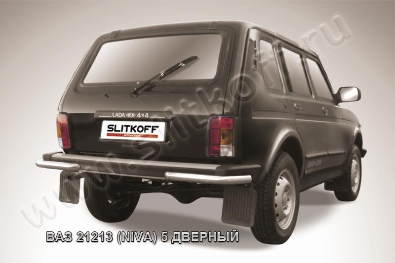 Slitkoff Nivd012 защита заднего бампера уголки d57 ВАЗ 21213 Нива 5-дверная