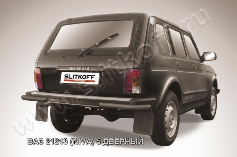 Slitkoff Nivd012B защита заднего бампера уголки d57 ВАЗ 21213 Нива 5-дверная