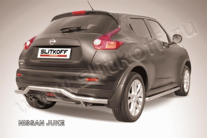 Slitkoff NJ2WD-009 защита заднего бампера d57 "волна" Nissan Juke
