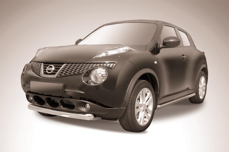 Slitkoff NJ4WD-001 защита переднего бампера d76 короткая Nissan Juke 4WD (2011)