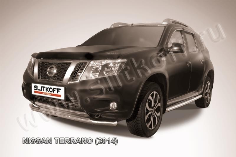 Slitkoff NTER14-003 защита переднего бампера d57 Nissan Terrano (2014)