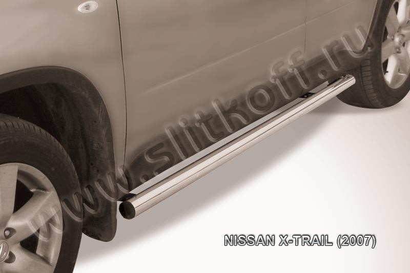 Slitkoff NXT008 защита порогов d57 труба Nissan X-Trail (2007)
