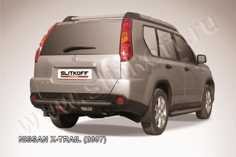 Slitkoff NXT011B защита заднего бампера d57 черная Nissan X-Trail (2007)