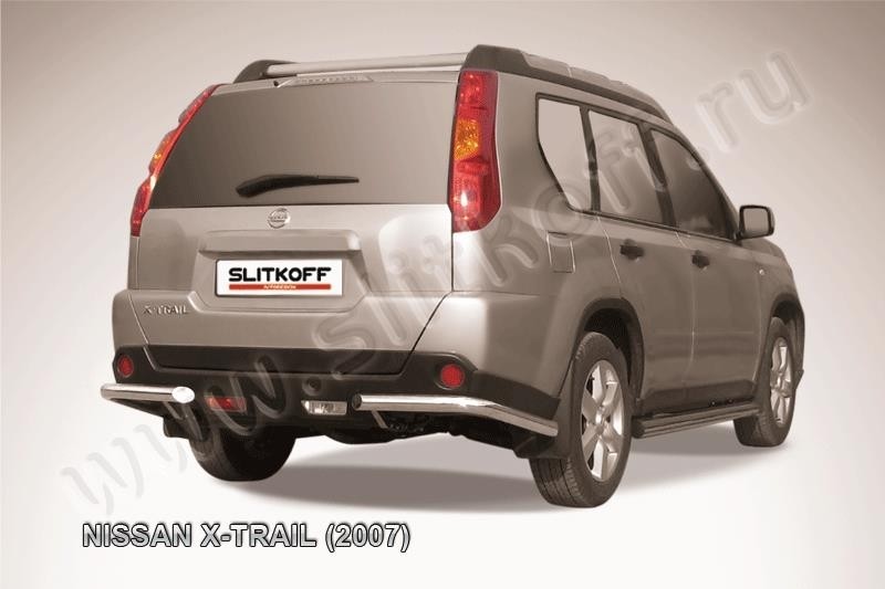 Slitkoff NXT012 защита заднего бампера уголки d57 Nissan X-Trail (2007)