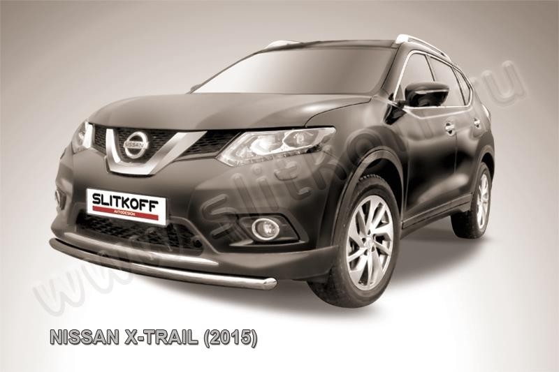 Slitkoff NXT15-005 защита переднего бампера d57 короткая Nissan X-Trail (2015)