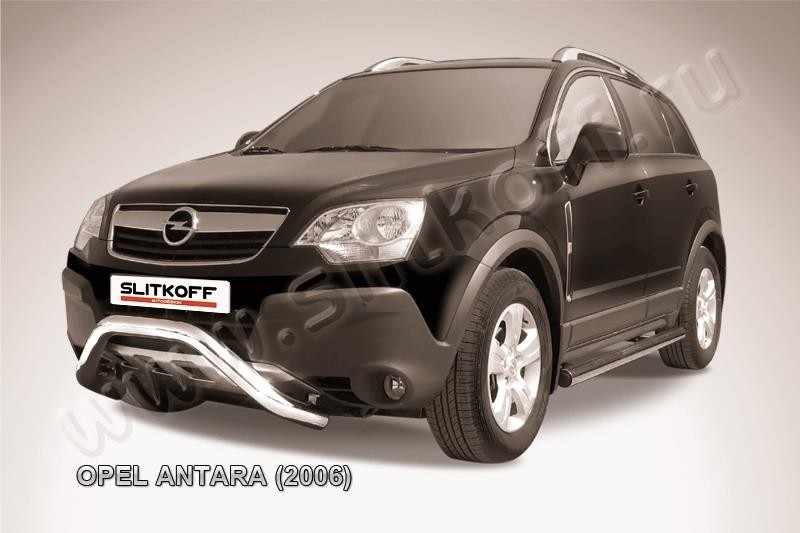 Slitkoff OPAN002 кенгурятник d76 низкий "мини" Opel Antara