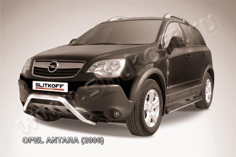 Slitkoff OPAN004 кенгурятник d57 низкий "мини" Opel Antara