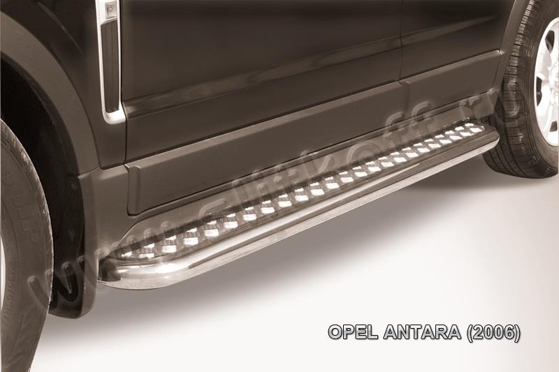 Slitkoff OPAN009 защита порогов d57 с листом Opel Antara