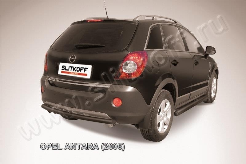 Slitkoff OPAN010B защита заднего бампера d57 черная Opel Antara