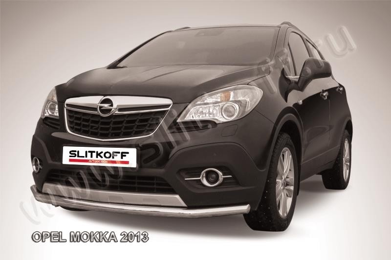 Slitkoff OPMOK13-003 защита переднего бампера d57 длинная Opel Mokka (2013)
