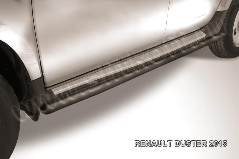 Slitkoff RD15006B защита порогов d57 труба черная Renault Duster 2015