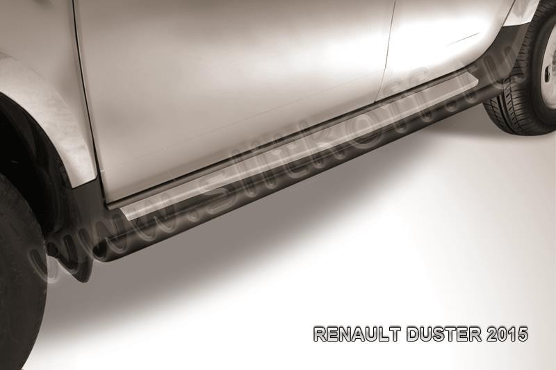 Slitkoff RD15007B защита порогов d42 труба черная Renault Duster 2015