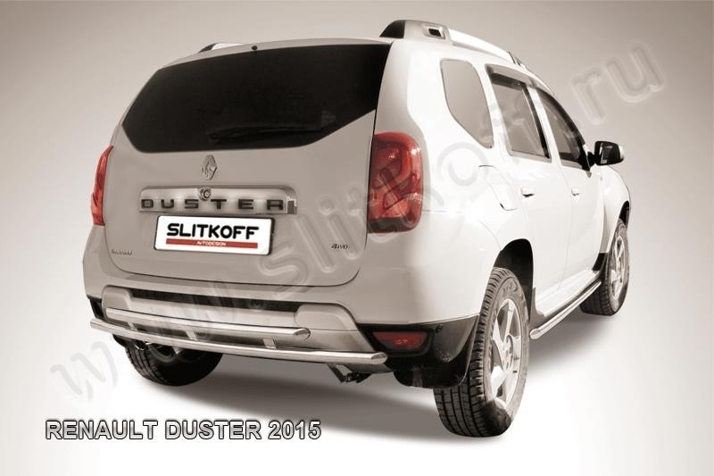 Slitkoff RD15009 защита заднего бампера d42 + d42 двойная Renault Duster 2015