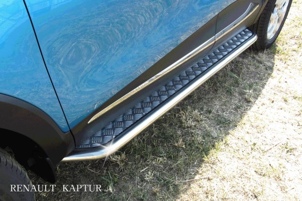 Slitkoff RK2WD004 защита порогов d42 с листом усиленная Renault Kaptur 2016