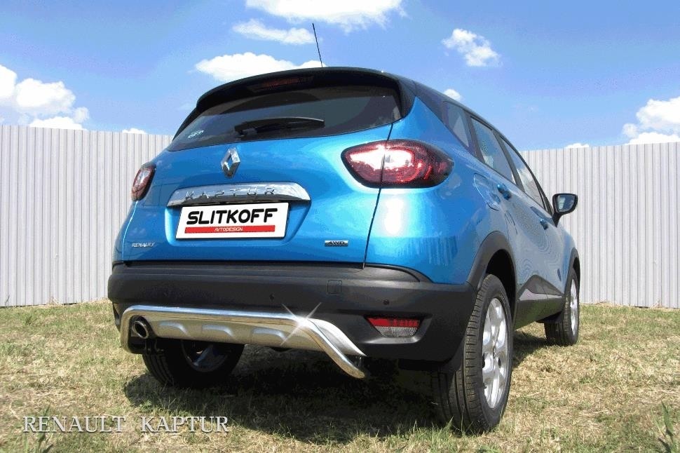 Slitkoff RK2WD008 защита заднего бампера d42 "скоба" Renault Kaptur 2016