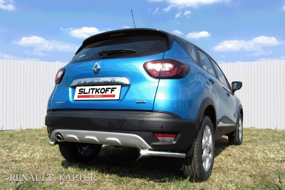 Slitkoff RK2WD009 защита заднего бампера уголки d42 Renault Kaptur 2016