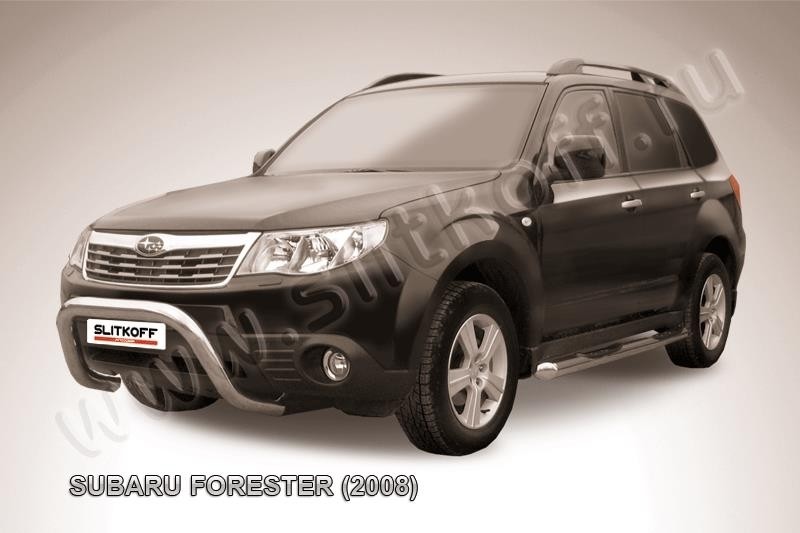 Slitkoff SF002 кенгурятник d76 низкий "рама" Subaru Forester
