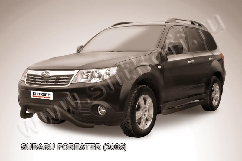 Slitkoff SF004B кенгурятник d76 "мини" черный Subaru Forester
