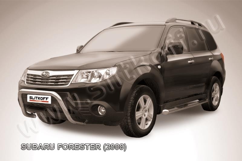Slitkoff SF006 кенгурятник d57 низкий "рама" Subaru Forester