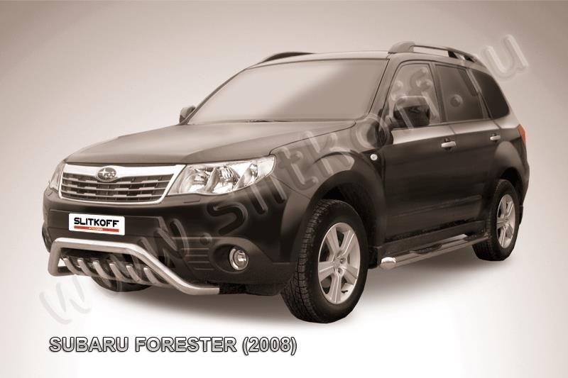 Slitkoff SF007 кенгурятник d57 "мини" с защитой картера Subaru Forester