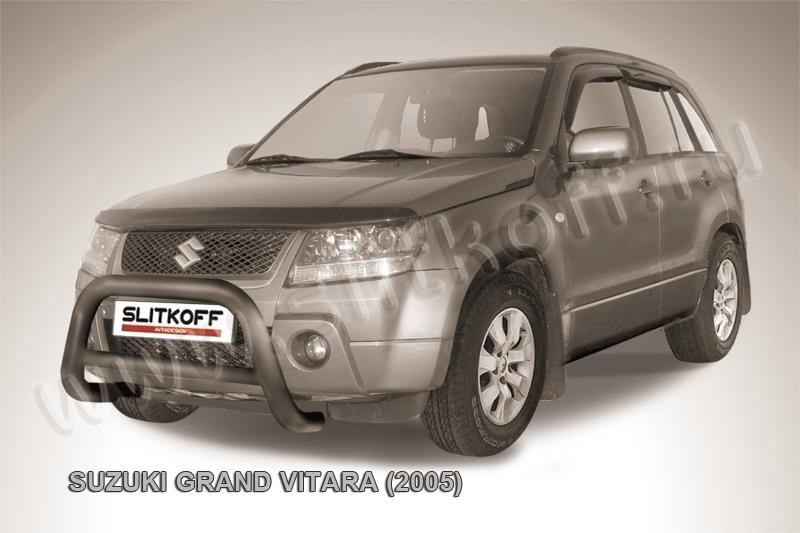 Slitkoff SGV05002B кенгурятник d76 низкий черный Suzuki Grand Vitara (2005)