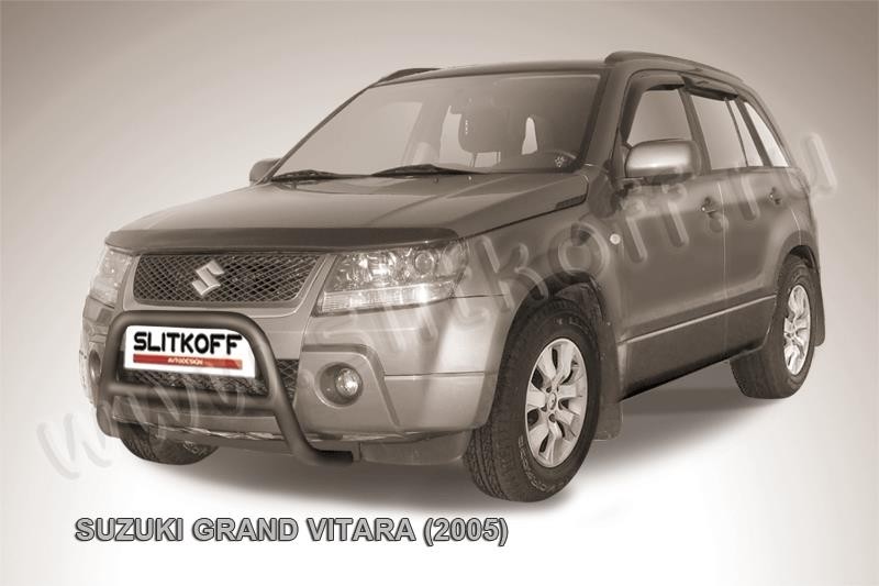 Slitkoff SGV05006B кенгурятник d57 низкий черный Suzuki Grand Vitara (2005)
