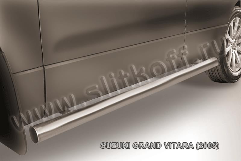 Slitkoff SGV05010 защита порогов d76 труба Suzuki Grand Vitara (2005)