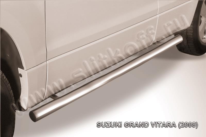 Slitkoff SGV08010 защита порогов d76 труба Suzuki Grand Vitara (2008)