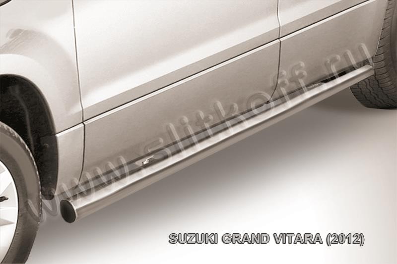 Slitkoff SGV12006 защита порогов d57 труба Suzuki Grand Vitara(2012)