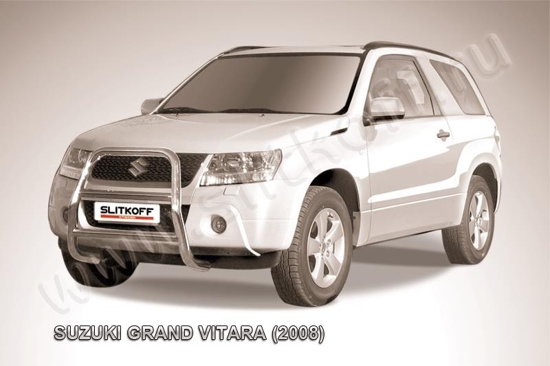 Slitkoff SGV3D08004 кенгурятник d57 высокий Suzuki Grand Vitara (трехдверная 2008)