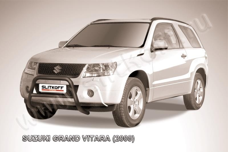 Slitkoff SGV3D08006B кенгурятник d57 низкий черный Suzuki Grand Vitara (трехдверная 2008)