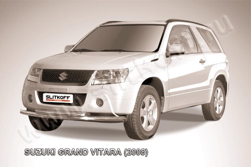 Slitkoff SGV3D08008 защита переднего бампера d57+ d57 двойная Suzuki Grand Vitara (трехдверная 2008)