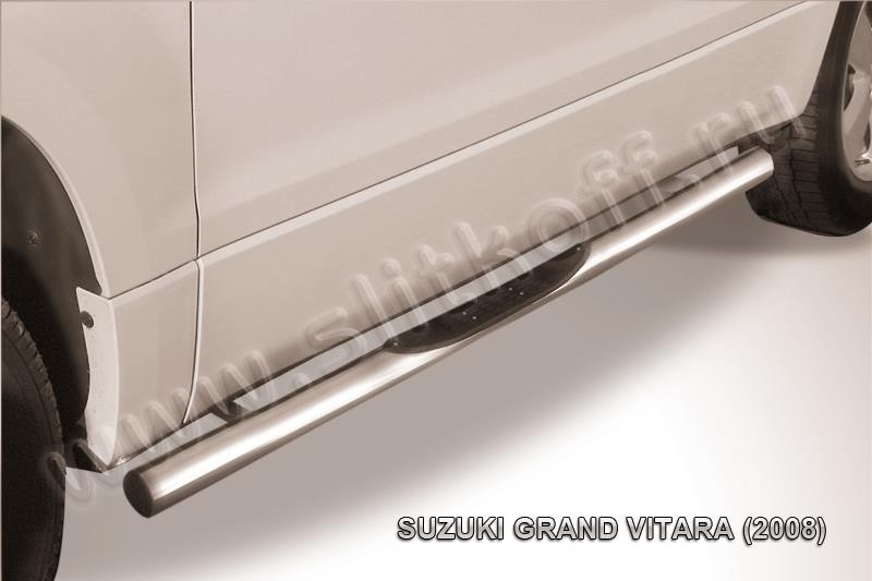 Slitkoff SGV3D08009 защита порогов d76 с проступями Suzuki Grand Vitara (трехдверная 2008)