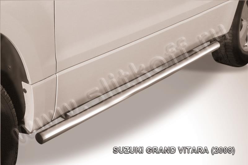Slitkoff SGV3D08011 защита порогов d57 труба Suzuki Grand Vitara (трехдверная 2008)