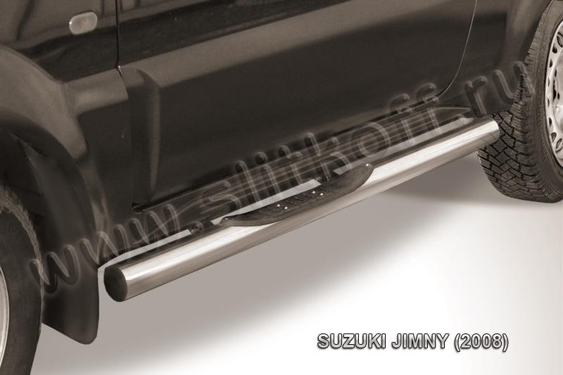 Slitkoff SJ005 защита порогов d76 с проступями Suzuki Jimny