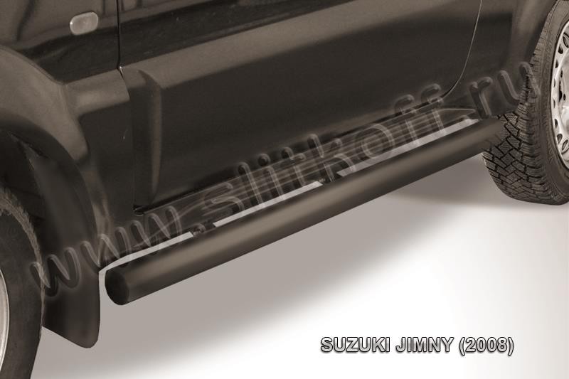 Slitkoff SJ006B защита порогов d76 труба черная Suzuki Jimny