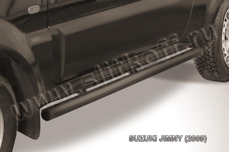Slitkoff SJ008B защита порогов d57 труба черная Suzuki Jimny