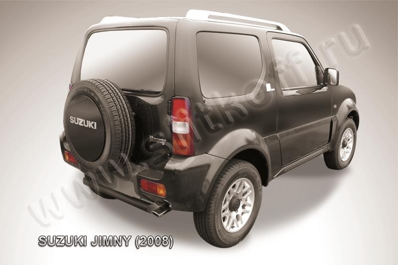 Slitkoff SJ009B защита заднего бампера d57 черная Suzuki Jimny