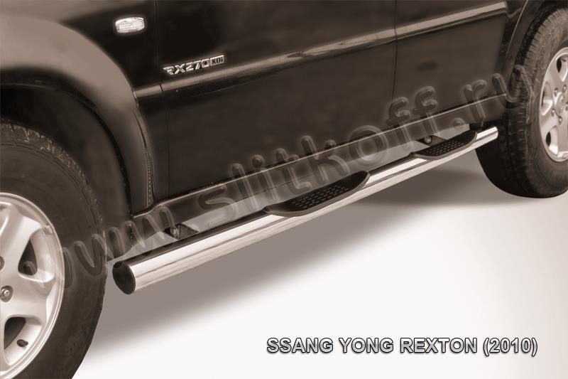 Slitkoff SSR008 защита порогов d76 с проступями SsangYong Rexton (2010)
