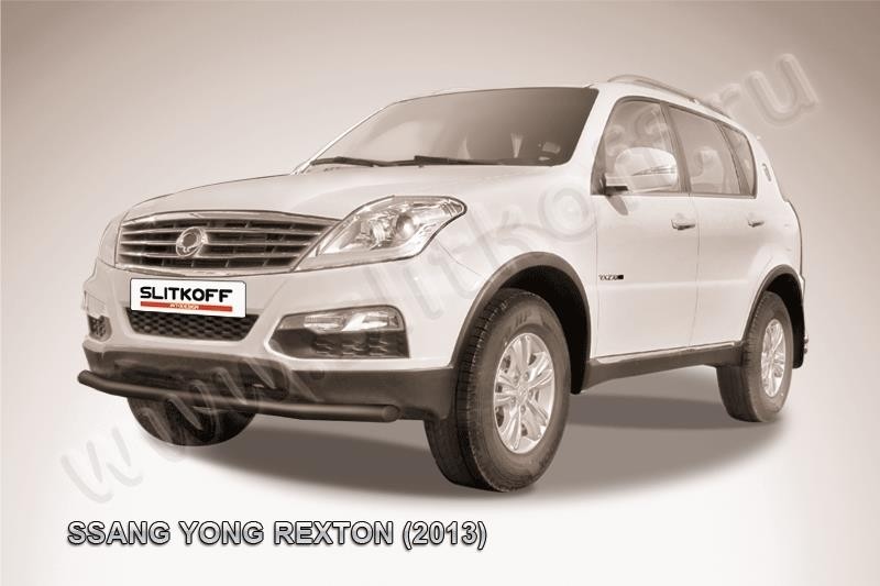 Slitkoff SSRN004B защита переднего бампера d57 черная SsangYong Rexton New (2013)