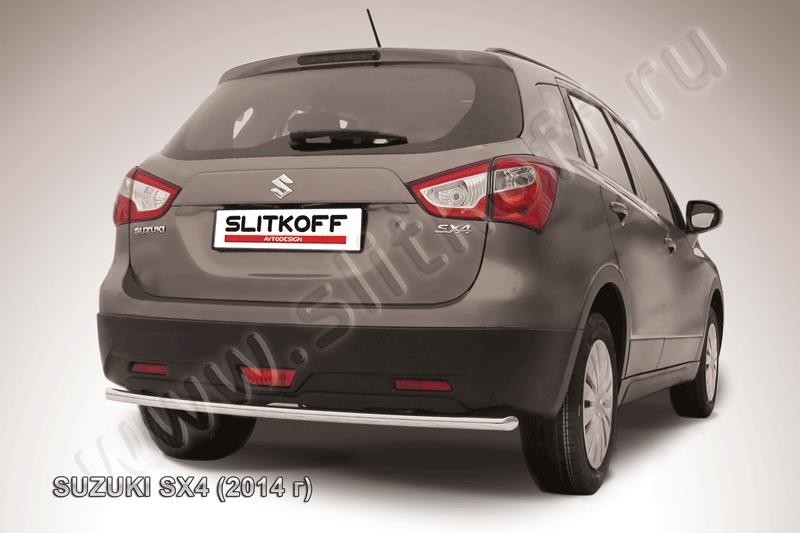 Slitkoff SSX4-14-009 защита заднего бампера d42 Suzuki SX-4 (2014)