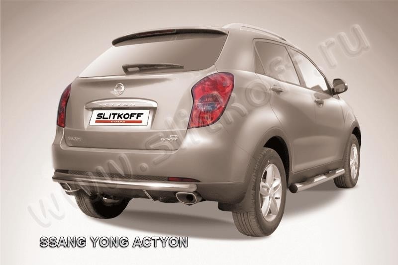 Slitkoff SYA010 защита заднего бампера d57 длинная SsangYong Actyon (2011)