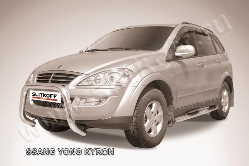 Slitkoff SYK003 кенгурятник низкий d76 "мини" SsangYong Kyron
