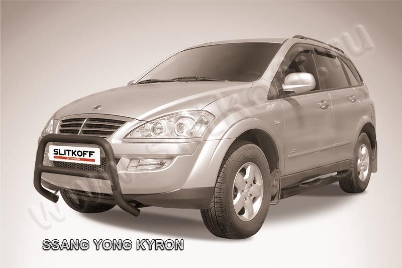 Slitkoff SYK005B кенгурятник низкий d57 черный SsangYong Kyron