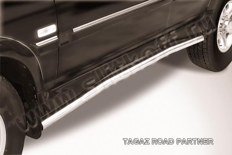 Slitkoff TARP009 защита порогов d57 с гибами ТагАЗ Road Partner