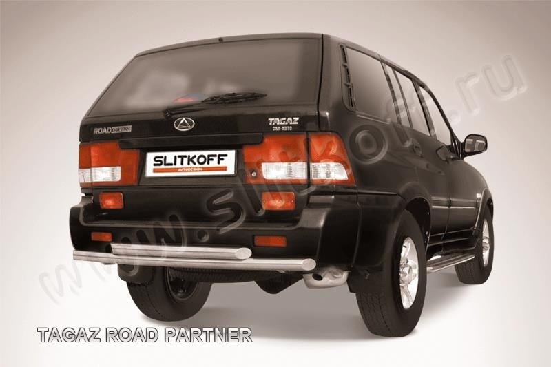 Slitkoff TARP010 защита заднего бампера d57+ d57 двойная ТагАЗ Road Partner