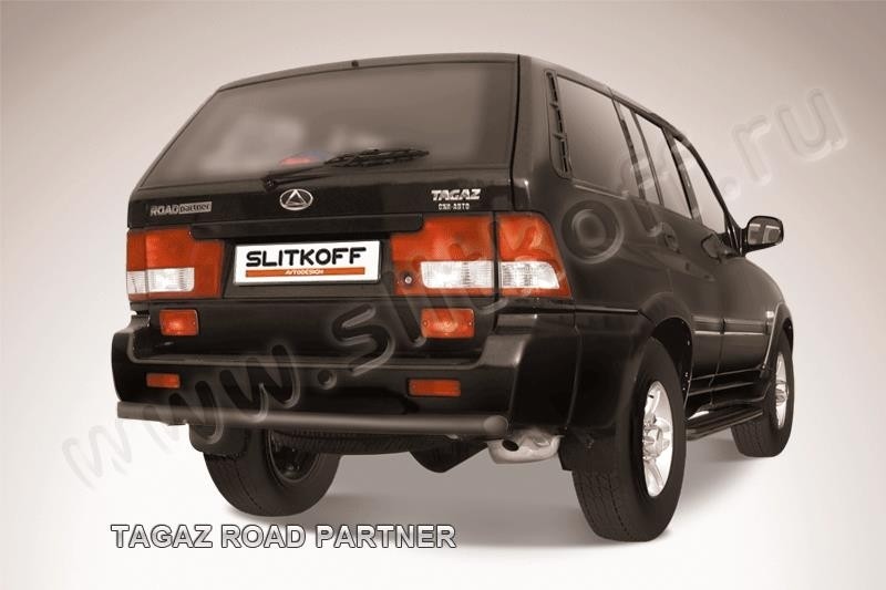 Slitkoff TARP011B защита заднего бампера d57 черная ТагАЗ Road Partner