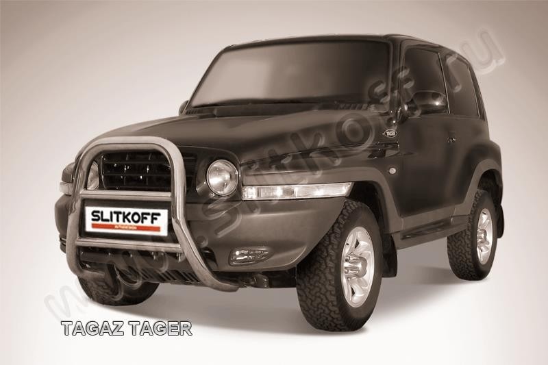 Slitkoff TAT002 кенгурятник d76 высокий ТагАЗ Tager